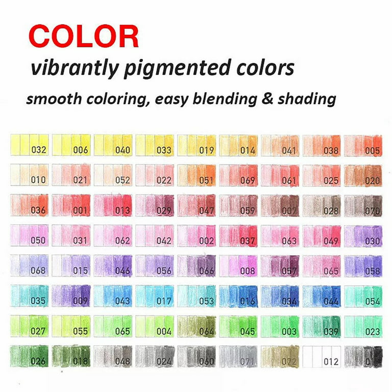 EGOSONG 132 Colored Pencils Set for Adults Coloring Books with Sketchbook,Artists Colorless Blender,Soft Oil-Based Cores Ideal for Drawing Sketching
