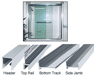 Crl S386060ba Brite Anodized Frameless Double Mk Series Sliding