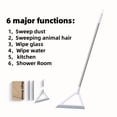 thumbnail image 6 of 3-in-1 Magic Broom, TPR Floor Sweeper with Built-In Squeegee & Scraper, Multi-Functional Rubber Broom for Fast Hair, Dust, Dirt and Spill Cleanup, 6 of 8