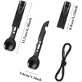 thumbnail image 3 of 2 Packs Ensemble de Spork de Camping Multifonctions en Acier Inoxydable Fonctionnel Cuillère de Camping Couverts Spork avec Bouteille, 3 of 5