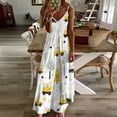 thumbnail image 2 of Excavator Construction Vehicle Truck Sleeveless Dress Woman Fashion Long Dresses Women's Summer Suit Dress Summer 2025 Women, 2 of 6