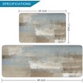 thumbnail image 2 of 2 Pieces Kitchen Rugs, Abstract Anti Fatigue Non Slip Foam Cushioned Purple and Grey Art Painting Comfort Indoor Floor Mat Runner Rug Set for Laundry Office Sink Bathroom (17"x48"+17"x24"), 2 of 14