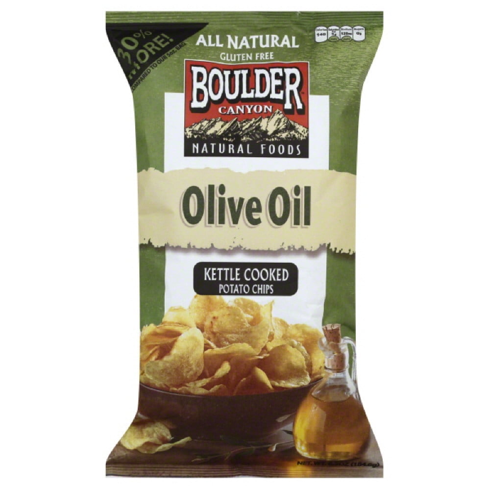 Boulder Canyon Malt Vinegar & Sea Salt Kettle Cooked Potato Chips, 6.5 Oz (Pack of 12) Walmart