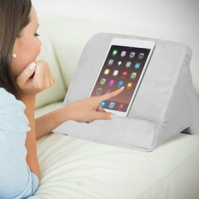 High Elastic Sponge + Super Soft Fabric Soft Bed Pillow Holder Reading Pillow, Reading Holder, For Tablets For E-Readers Gray