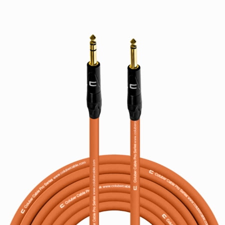 Coluber Cable 1/4" TRS Male to 1/4" TS Male Pro 3-Pin Microphone Connector