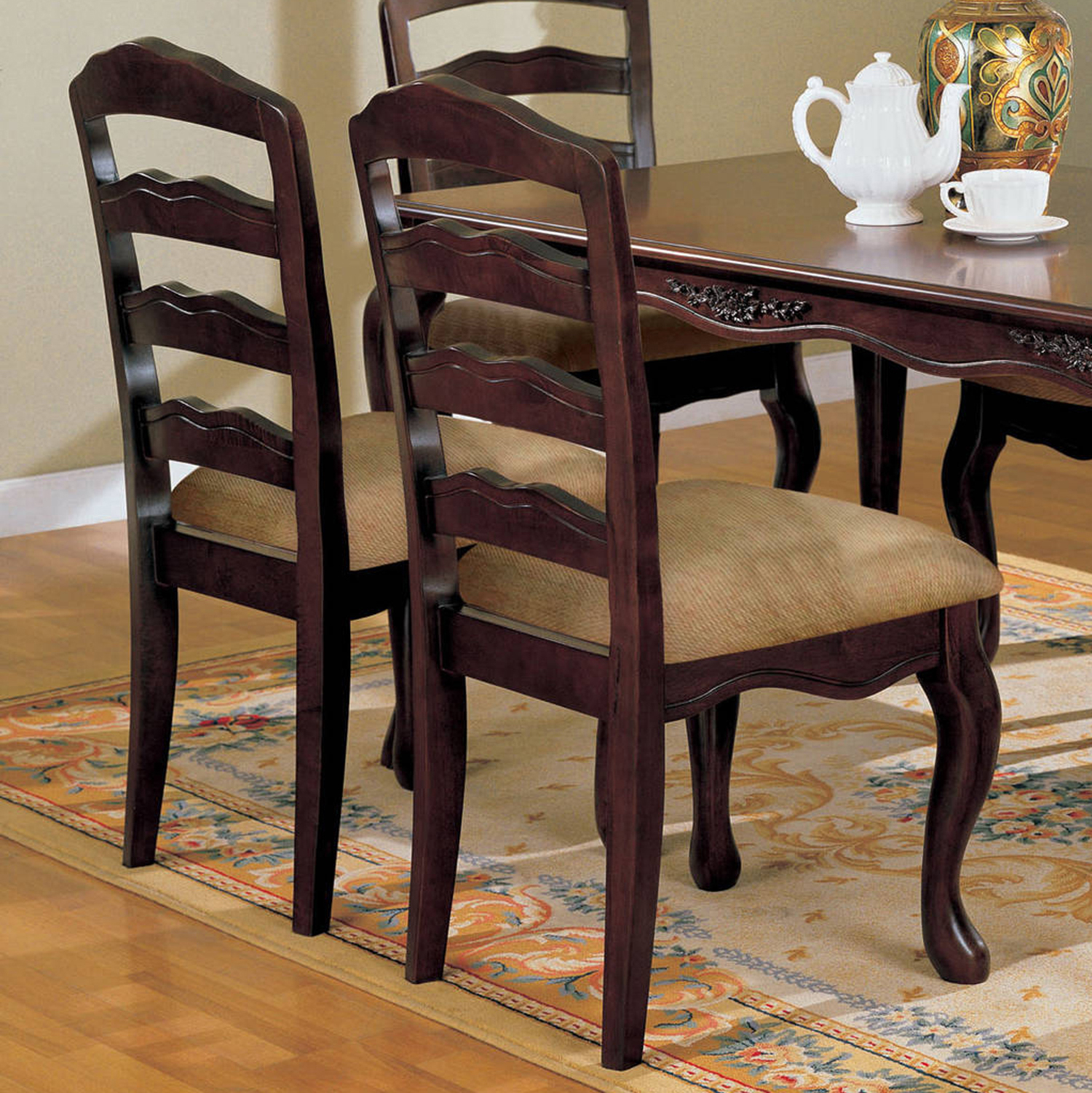 Furniture of America Shanendoa Traditional 60-inch 7-Piece Dining Set, Dark Walnut