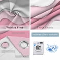 thumbnail image 6 of Blackout Curtains for Bedroom, Pink Gray Ombre Room Darkening Window Drapes for Living Room, Geometric Modern Abstract Moire Art Thermal Insulated Grommet Curtains, 42x84 inch, 2 Panels, 6 of 9