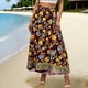 thumbnail image 2 of Faldas de Mujer Midi Gasa Floral Impresa Falda de Verano para las Mujeres, Falda Midi Casual con Cintura Elástica Suelta Ajuste, Falda Ligera de Playa Flujo para el Uso Diario, 2 of 7