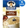 Quaker Maple & Brown Sugar Instant Oatmeal, 15.1 oz (Pack of 6)