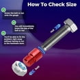 thumbnail image 4 of 50Pcs Thread Checkers,Nut and Bolt Thread Checkers,for Nut Bolt Size Finder and Identifier in Narrow and Tricky Area, 4 of 7