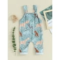 thumbnail image 3 of Musuos Infant Baby Spring Overalls 6 12 18 24Months Cartoon Animal Print Sleeveless Square Neck Romper Cute Jumpsuit for Boys Girls, 3 of 10