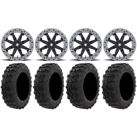 MSA Lok2 Beadlock 14" UTV Wheels 26" Dual Threat Tires Polaris RZR XP 1000 / PRO XP / Ranger XP 900/1000