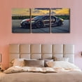 thumbnail image 4 of Hieng Black Supercar at Sunset Canvas Prints Hypercar Wall Art Paintings Sports Car Posters Stretched Pictures for Living Room Modern Home Decor Wall Art Decorations（Only canvas）, 4 of 6