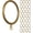 Gold, variant on MERIVILLE Curtain Rings with Eyelets, Set of 14, 1.5" Inner Diameter, Fits Up to 1 1/4" Rod, Oil-Rubbed Bronze