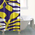 thumbnail image 5 of Small Stall Narrow Shower Curtain 36"W x 72"L – Tropical Bohemian Leaves, Mid-Century Abstract Boho Botanical Bathroom Decor, Vintage Floral Palm Leaf Pattern, Rustic Tribal Folk Style, 5 of 5