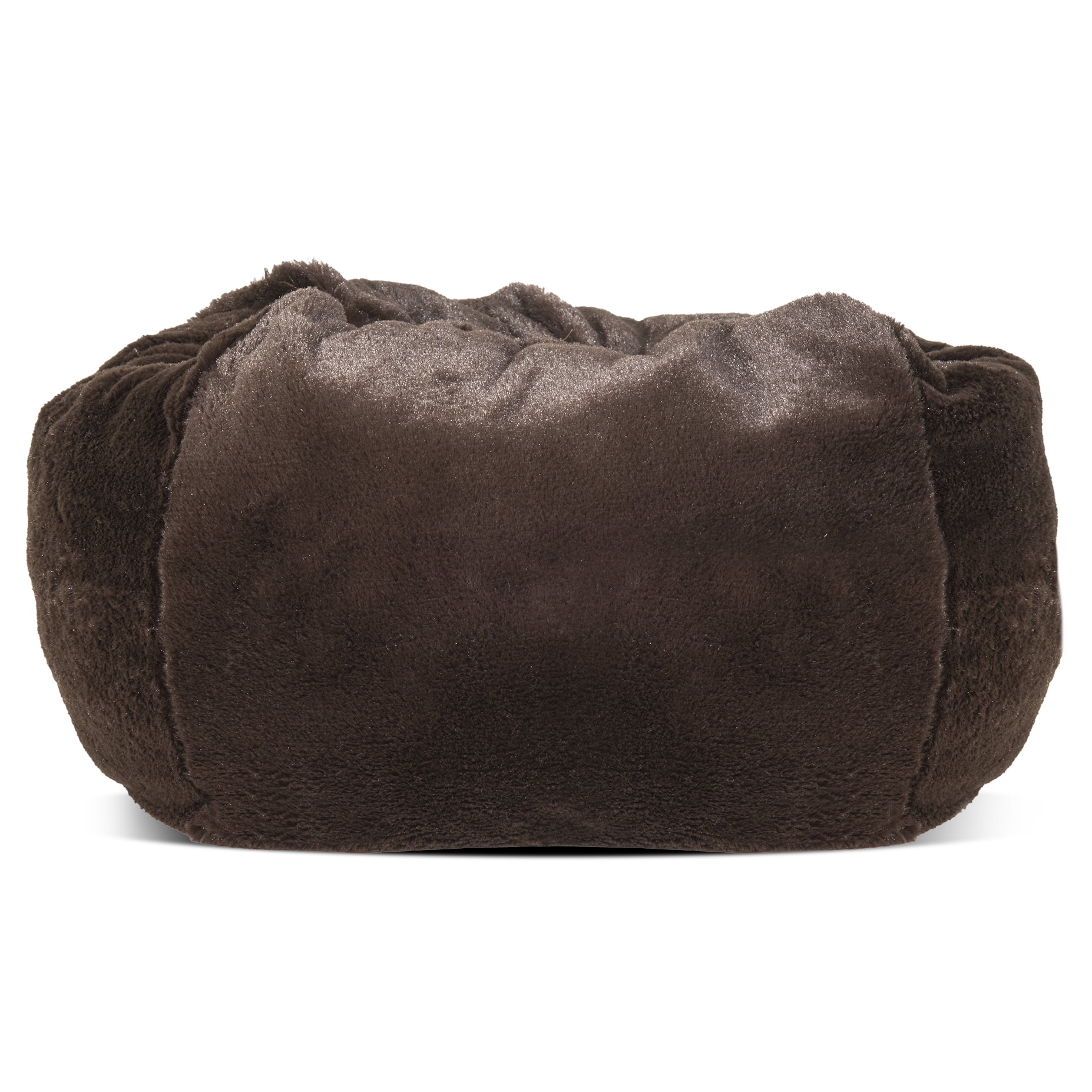FurHaven Pet Products Round Plush Ball Dog Bed - Espresso, Small - 18"