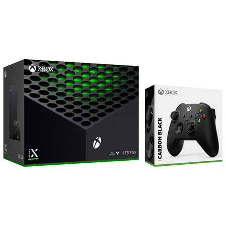 Microsoft Xbox Series X 1TB Console with Extra Wireless Controller - Black
