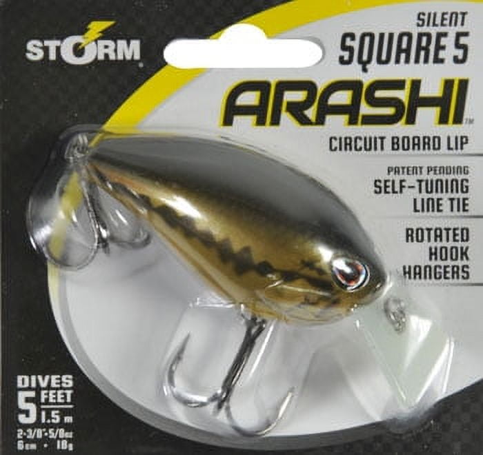 Storm Arashi Silent Square Crankbait Fishing Lure 2 3/8 5/8 oz