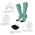 thumbnail image 6 of Balery Hawaii Palms Printed Novelty Socks Men's Women's Crew Socks Sports Socks Knee High Socks Cotton Socks Quirky and Cool Socks, 6 of 9