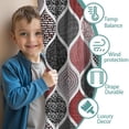 thumbnail image 3 of Blackout Kids Curtains,Red and Black Ethnic Geometric Pattern Childrens Insulated Curtains Set Of 2,Bedroom Essentials,Toddler Room Decor 42x54in(106x137cm), 3 of 5