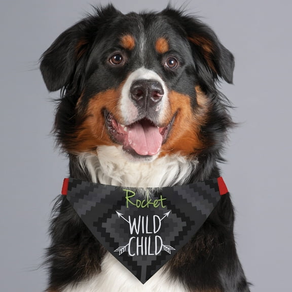 Wild Child Personalized Dog Bandana
