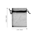 thumbnail image 2 of SOPOTUTU 100Pcs Mini Candy Bags Black Organza With Drawstring For Baby Showers And Valentine S Day Party Favors, 2 of 8