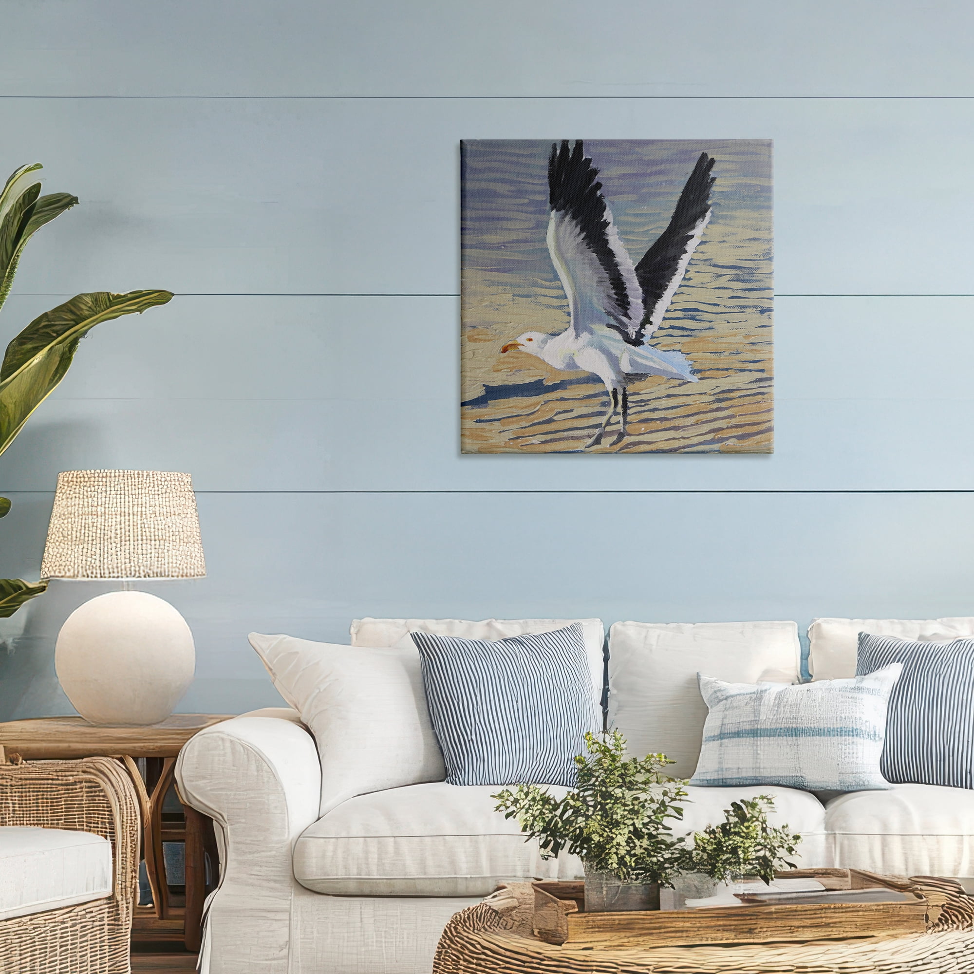 Stupell Industries Seagull Taking Flight Canvas Wall Art, design by Violeta Vollmer