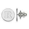 Solid 925 Sterling Silver Official Rutgers Lapel Pin 15mm