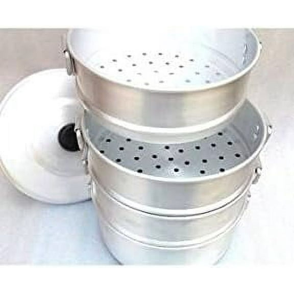 Tabakh Aluminum Momos Steamer Large, 13", 7.75L Capacity$$Home Decor, Kitchen, & Other