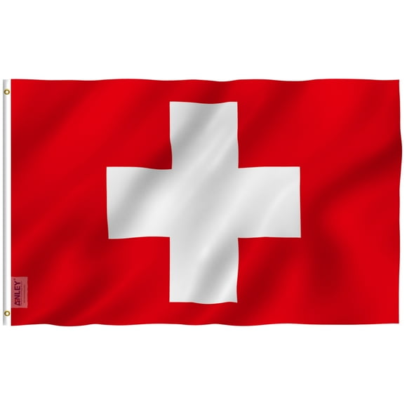 ANLEY Fly Breeze 3x5 Foot Switzerland Flag - Swiss Flags Polyester