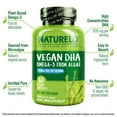 thumbnail image 4 of NATURELO Vegan DHA - Omega 3 Oil from Algae - Supplement for Brain, Heart, Joint, Eye Health - Provides Essential Fatty Acids for Women, Men and Kids - Complements Prenatal Vitamins - 60 Softgels, 4 of 9
