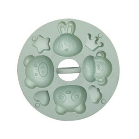

Meizhencang Cartoon Silicone Pastry Mold Baby Food Steamed Rice Cake Cookie Mold for Kids