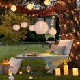 thumbnail image 3 of Luniquz 12 Pieces White Paper Lantern Decoration Celebration Lanterns Paper Lamps with 12 Mini LED Lights Wedding Decoration Paper Lantern, 3 of 6