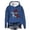 Blue, variant on Ladies' Christmas Letter Print Round Neck Pullover Sweater Beige XXL