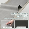 thumbnail image 3 of VUNATE Bathroom Rugs Non Slip Bath Mat Super Absorbent Quick Dry Thin Soft Durable Bath Rugs for Bathroom Floor with Rubber Backing Machine Washable Fit Under Door 20"x32" Gray, 3 of 7