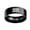 Aquarius Black, variant on Men's Stainless Steel 12 Constellation Ring 8MM Wedding Band Horoscope Zodiac Signs Simple Aquarius Silver Size 12