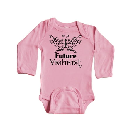 

Inktastic Violin Music Future Violinist Music Gift Gift Baby Boy or Baby Girl Long Sleeve Bodysuit