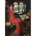 thumbnail image 2 of John William Waterhouse 11x14 Gold Ornate Wood Frame and Double Matted Museum Art Print Titled - I am Half-Sick of Shadows, Said the Lady of Shalott (1916), 2 of 4