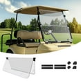 thumbnail image 3 of WZTO Fold Down Windshield for Golf Carts Portable Golf Cart Windshield Replacement UV Protection Golf Cart Accessories for Club Cars with Original Glass nearby, 3 of 8