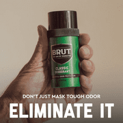 Brut Classic Round Stick Deodorant for Men, Powerful Odor Protection, 2.7 oz