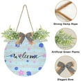 thumbnail image 2 of Coolnut Welcome Sign Hanging Plaque Sign Marine Shell Starfish Porch Wall Front Door Garden Home Welcome Hanging Sign, 12x12 in Home Decor, 2 of 7