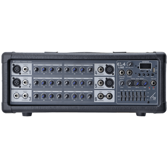 Consola Backstage 6L4 Line amplificada usb 6 canales 420 watts