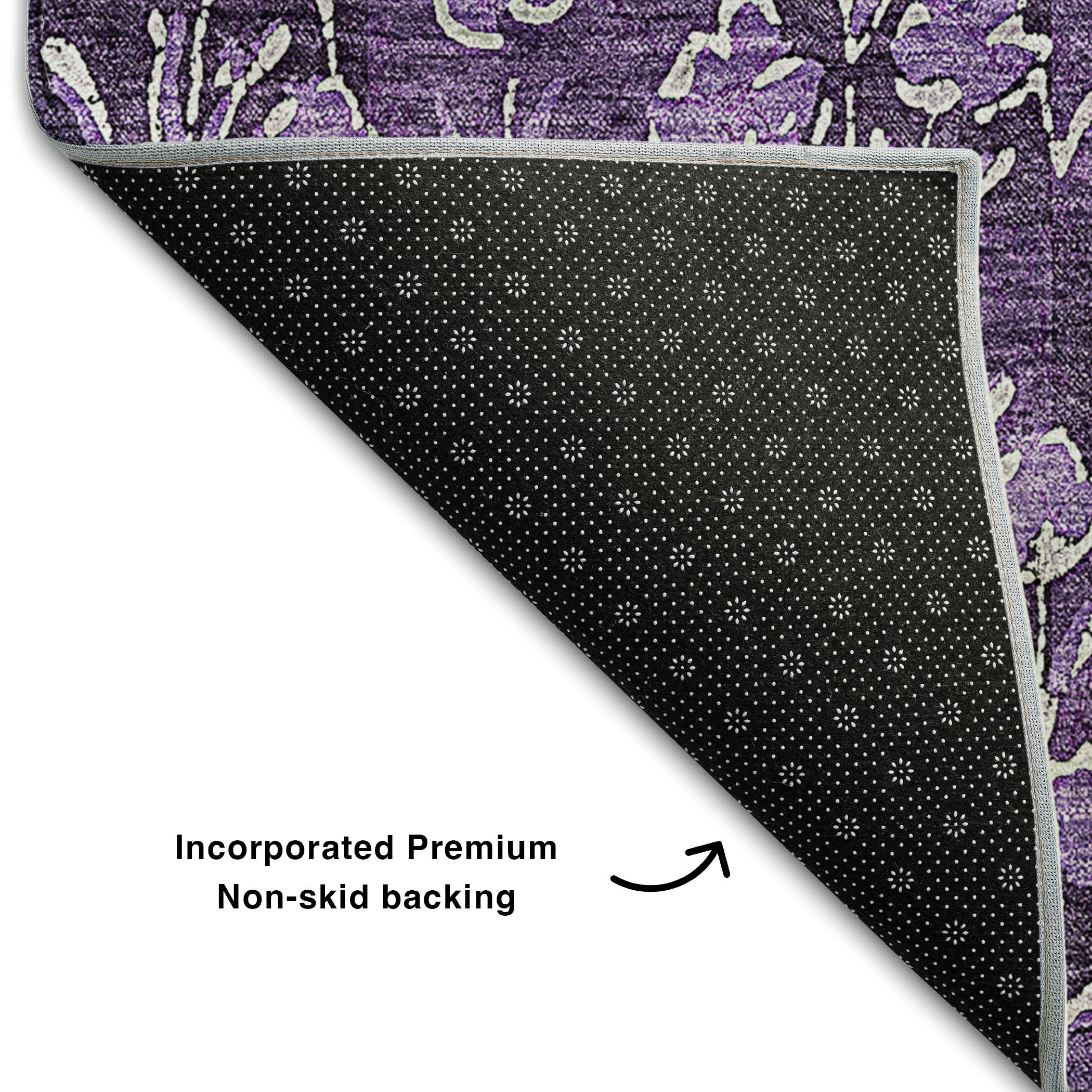 Dalyn Rugs Premium Machine Washable Mayfield AMF692 Purple 1'8" x 2'6" Rug