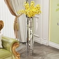 thumbnail image 2 of Olurrisa 36.02" Tall Octagonal Mirror Floor Vase, Silver Modern Glass Vase for Pampas Grass & Artificial Plants, Luxury Home Decor, 2 of 9