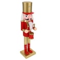 thumbnail image 6 of LOLIPPYY 38cm Wooden Nutcracker Soldier Statue - Large Christmas and New Year 2026 Holiday Decor Figurine for Tabletop and Shelf Display, 6 of 7