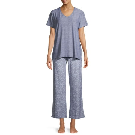 jaclyn intimates pajama pants neck sleeve short