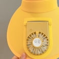 thumbnail image 2 of Sombrero de verano para niños con ventilador, gorra con visera ancha recargable por USB para viajes, playa, amarillo, 2 of 5