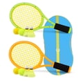 thumbnail image 1 of Raqueta de tenis para niños, raqueta de tenis de plástico de 17 pulgadas con 2 pelotas suaves, 2 pel, 1 of 8