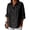 Black, variant on Relaxed Button Up Top For With Casual Breathable Everyday Wear Lightweight Comfort Womens Workout Shirts