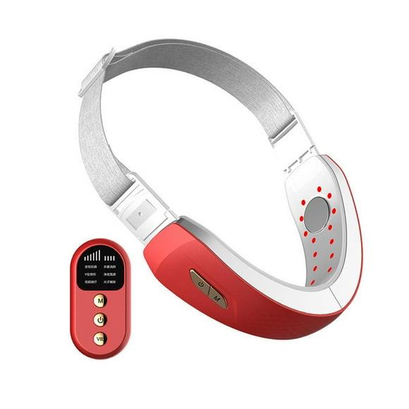 Masajeador Facial V-line Minnieouse Rojo Recargable Microcorriente